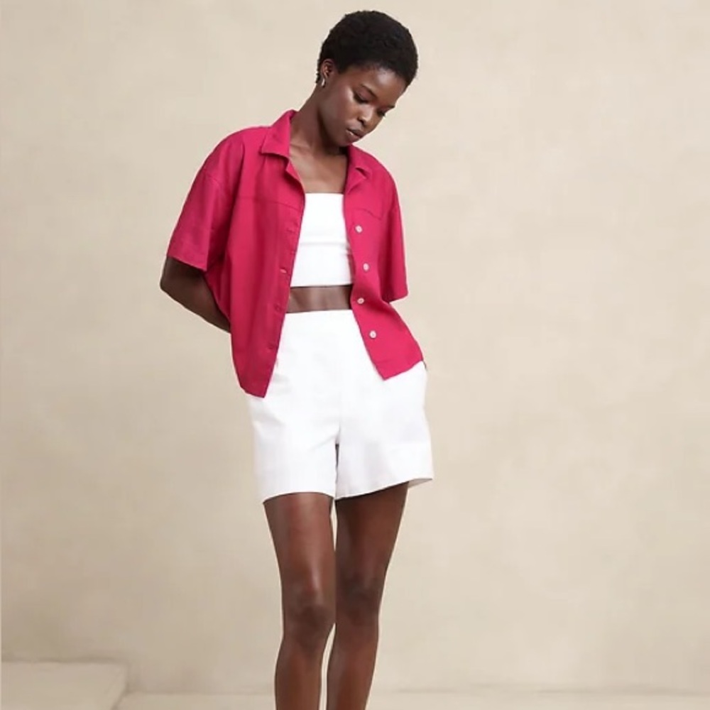 LINEN-BLEND SHIRT